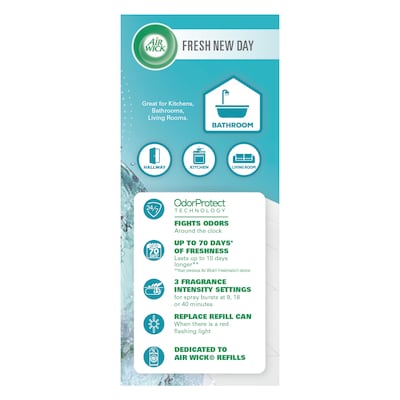 Air Wick Freshmatic Air Freshener Refill Kit, Fresh Water, 6/Carton (6233879553CT)