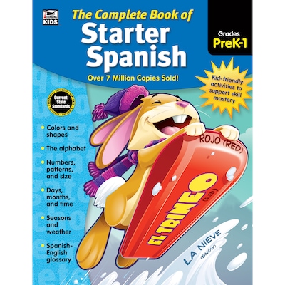 The Complete Book of Starter Spanish Workbook, Grade Preschool-1, Paperback, (9781483826851)