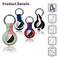 Better Office Products Silicone Covers For Apple Airtags, Airtag Holder & Key Ring, Assorted Tie-Dye Designs, 4/Pack (00753-4PK)