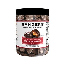 Sanders Small Batch Wonders Dark Chocolate Sea Salt Caramels, 18 Oz. (30987)