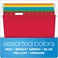 Pendaflex Reinforced Hanging File Folders, 1/5 Tab, Letter Size, Assorted Colors, 25/Box (PFX 4152 1/5 ASST)