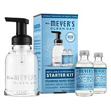 Mrs. Meyers Foaming Hand Soap Concentrate Starter Kit, Rain Water Scent, 4 Fl. Oz.(355607)