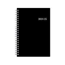 2024-2025 Blue Sky Enterprise 5 x 8 Academic Weekly & Monthly Planner, Plastic Cover, Black (13061