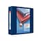 Staples® Heavy Duty 3 3 Ring View Binder with D-Rings, Navy Blue (ST56271-CC)