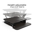 Union & Scale™ FlexFit™ 27 Manual Adjustable Desk Converter, Black (UN44901-CC)