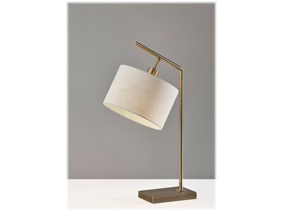 Adesso Reynolds Incandescent Table Lamp, Antique Brass (1564-21)
