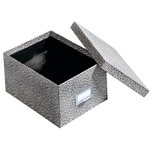 Globe-Weis Index Card File Box, 1000-Card Capacity, Black Agate (95 BLA)