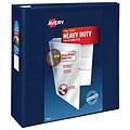 Avery Heavy Duty 4 3-Ring View Binders, D-Ring, Navy Blue (79804)