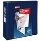 Avery Heavy Duty 4" 3-Ring View Binders, D-Ring, Navy Blue (79804)