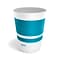 Perk™ Insulated Double Wall Paper Hot Cup, 12 oz., White/Blue, 40/Pack (PK59483)