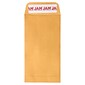 JAM PAPER Self Seal #7 Coin Business Envelopes, 3 1/2" x 6 1/2", Brown Kraft Manila, 100/Pack (400238464D)