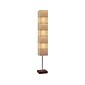 Adesso Sahara 72" Walnut Floor Lamp with Square Cream Shade (8027-15)