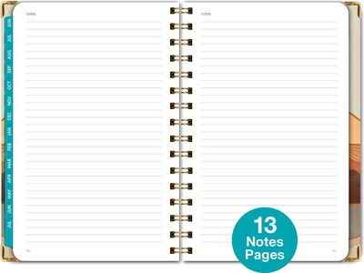 2024-2025 Global Printed Products Golden Desert 5.5" x 8" Academic Weekly & Monthly Planner, Paper Cover, Multicolor