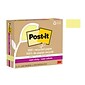 Post-it Recycled Super Sticky Notes, 3" x 5", Canary Collection, 70 Sheet/Pad, 12 Pads/Pack (655R-12SSCY)