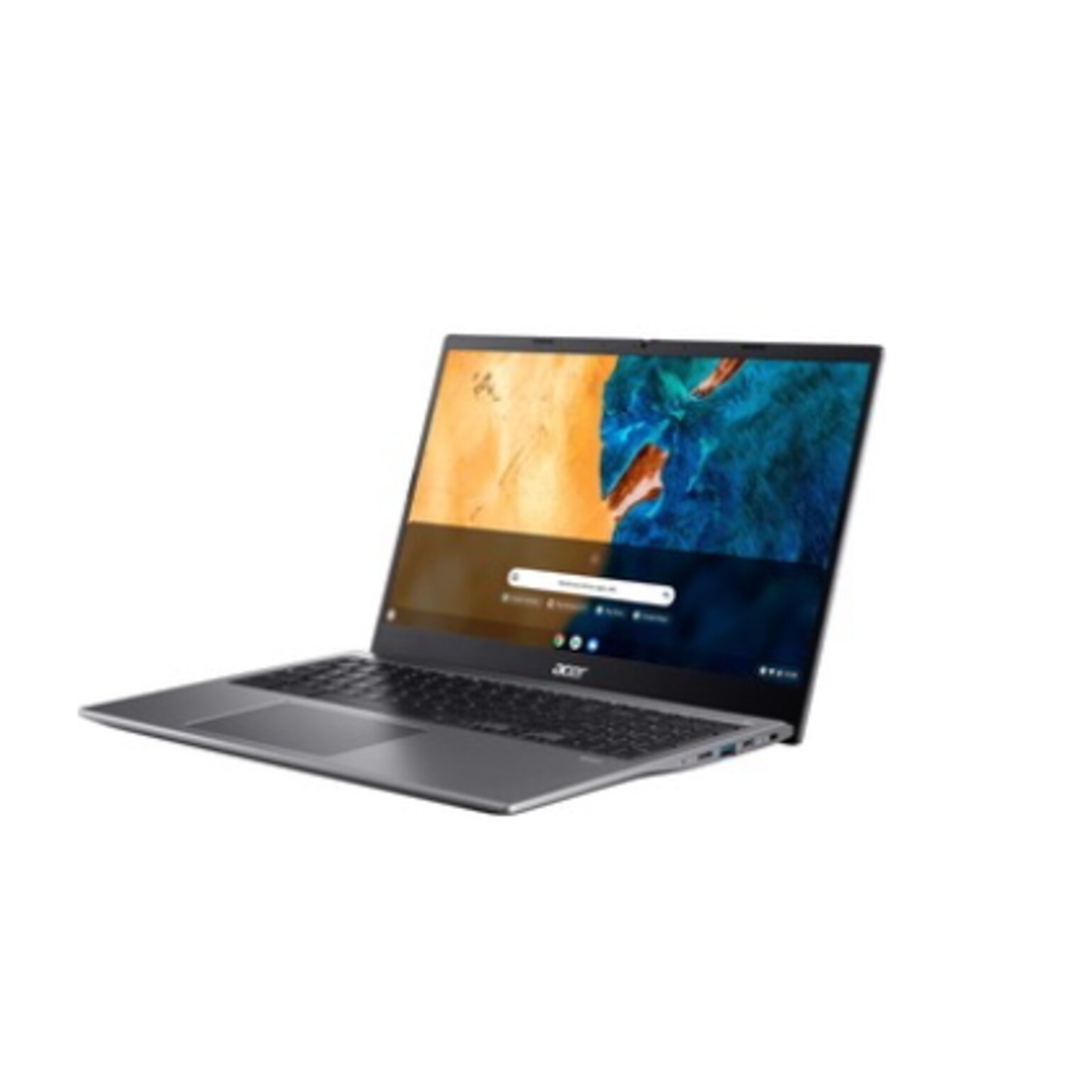 Acer Chromebook CB515-1W-393L  15.6, Intel Core i3-1115G4, 8GB Memory, 128GB SSD, Chrome OS, Steel Gray (NX.AYGAA.001)