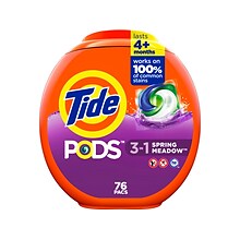 Tide PODS HE Laundry Detergent Capsules, Spring Meadow, 4.12 Lbs., 76/Pack (09166)