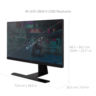 ViewSonic ELITE 32" 4K Ultra HD 144 Hz LED Gaming Monitor, Black (XG321UG)