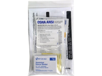 First Aid Only SmartCompliance First Aid Cabinet Refill, Multicolor (91365)