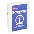 Avery 1 3-Ring Mini Binders, White (05806)