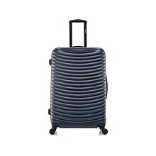 DUKAP ADLY Polycarbonate/ABS Large Suitcase, Navy Blue (DKADL00L-BLU)