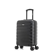 InUSA Trend Plastic Carry-On Luggage, Black (IUTRE00S-BLK)