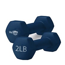 WeCare Fitness Neoprene Coated 2 Lbs Dumbbells for Non-Slip Grip 2/Set (WDN100002)