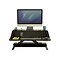 Fellowes Lotus Sit-Workstation 6H Adjustable Metal Stand, Black (0007901)