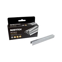 Bostitch B8 PowerCrown Chisel Tip Staples, 0.38 Leg Length, 5000/Box (STCR21153/8)