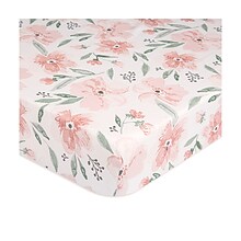 Crane Baby Parker Crib Fitted Sheet, Floral (BC-100CFS-1)