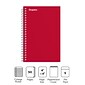 Staples® Memo Books, 4" x 6", College Ruled, Assorted Colors, 50 Sheets/Pad, 5 Pads/Pack (TR11495)