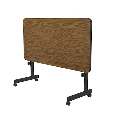 Correll Folding Table, 48"x24" , Medium Oak (FT2448TF-06)