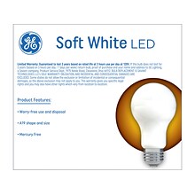 GE 12-Watt Soft White LED Household Bulb, 2/Pack (93109188)