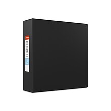 Staples Heavy Duty 3 3-Ring Non-View Binder, D-Ring, Black (ST56241-CC)