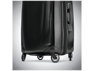 Samsonite Winfield 3 DLX Polycarbonate 4-Wheel Spinner Luggage, Black (120753-1041)