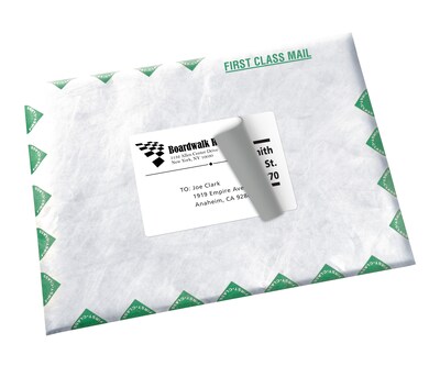 Avery TrueBlock Laser Shipping Labels, 3-1/2" x 5", White, 4 Labels/Sheet, 100 Sheets/Box (5168)