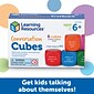 Learning Resources Conversation Cubes, Social Emotional Learning, Assorted Colors, 6 Pieces (LER7300)