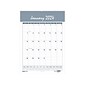 2024 House of Doolittle Bar Harbor 12" x 17" Monthly Wall Calendar, Wedgwood Blue/Gray (332-24)