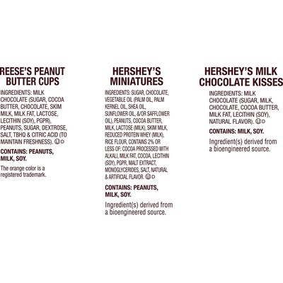 Hershey's Miniatures Assorted Chocolate,  Candy Party Pack, 35 oz. (HEC99982)