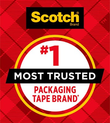 Scotch 2" Handheld Packing Tape Dispenser, Red (MMMST181)