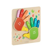 Flash Furniture Bright Beginnings STEM Hand Counting Learning Puzzle Board (MK-MK01733-GG)