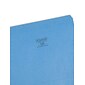 Smead File Folders, Reinforced Straight-Cut Tab, Letter Size, Blue, 100/Box (12010)