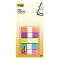 Post-it® Flags, 0.5" Wide, Assorted Bright Colors, 100 Flags/Pack (683-5CB2)