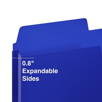 Staples Plastic File Pockets, Letter Size, Assorted Colors, 5/Pack (TR20674)