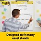 Post-it Super Sticky Easel Pad, 25 x 30 in., 8 Pads, 30 Sheets/Pad, 2x the Sticking Power, White