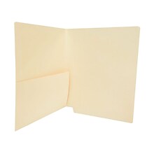 Medical Arts Press End Tab File Folders, letter size manila, reinforced end tab, 250/Box (31459B)