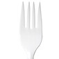Dixie Plastic Fork 6", Medium-Weight, White, 1000/Pack (PFM21)