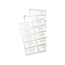 Avery Laser/Inkjet Shipping Label, 2 x 4, Matte White/Gold, 100/Pack (6541)