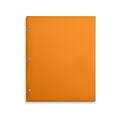 Staples 3-Hole Punched 4-Pocket Paper Folder, Orange (ST56210-CC)