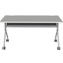 Safco Rumba Training Room Table, 30 x 60, Fashion Gray (RBA6030FLSLFNGY)