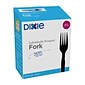 Dixie Grab 'N Go Individually Wrapped Medium-Weight Fork, Dispenser Box, Black, 90/Pack (FM5W540)